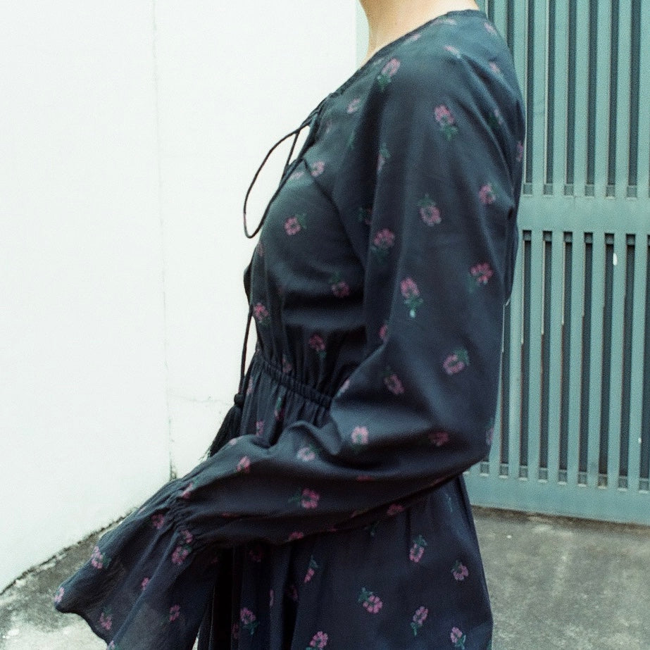 【sumiere】Cardamom dress / Glacé flower
