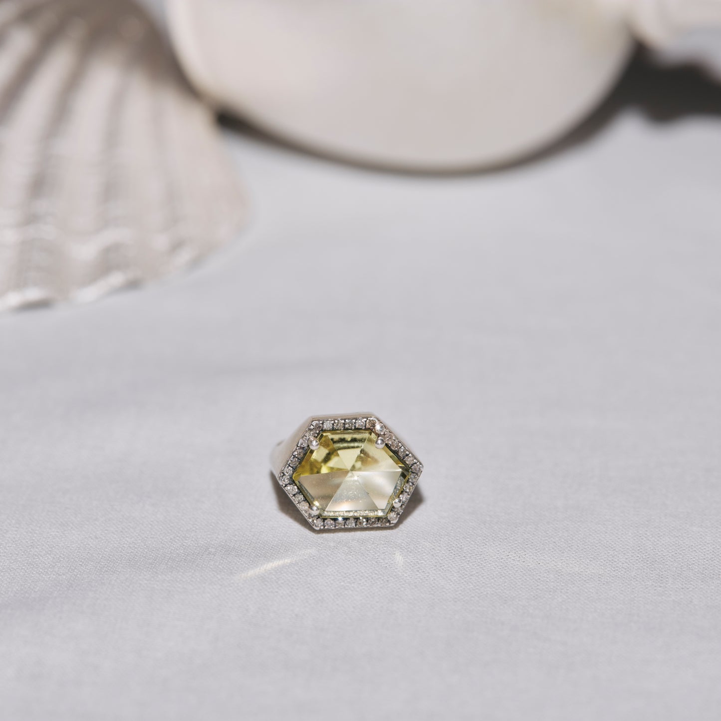 1074 Lemon Quartz | One of a Kind Canan Pinky Ring