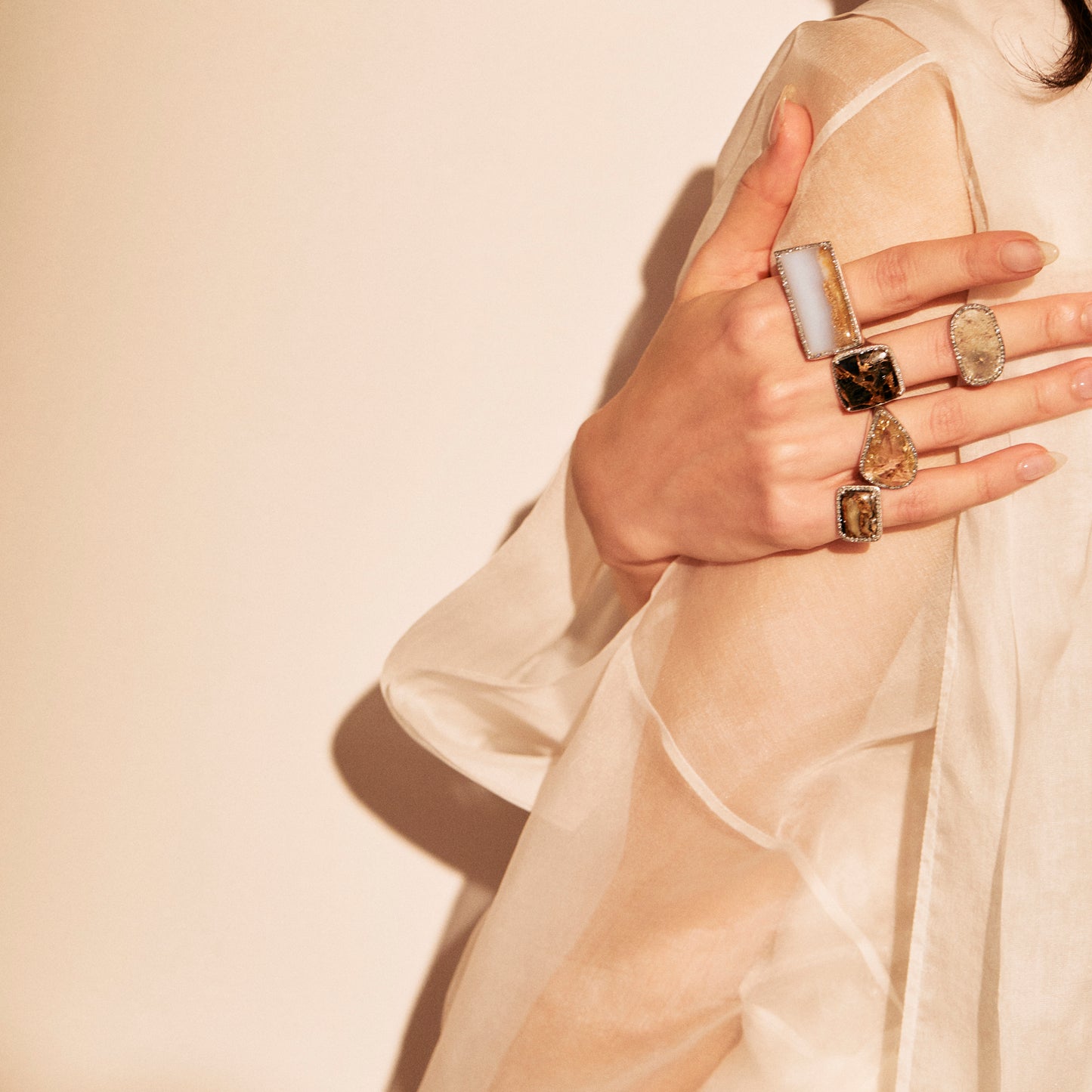 1402 Blue Chalcedony | One of a Kind Canan Ring