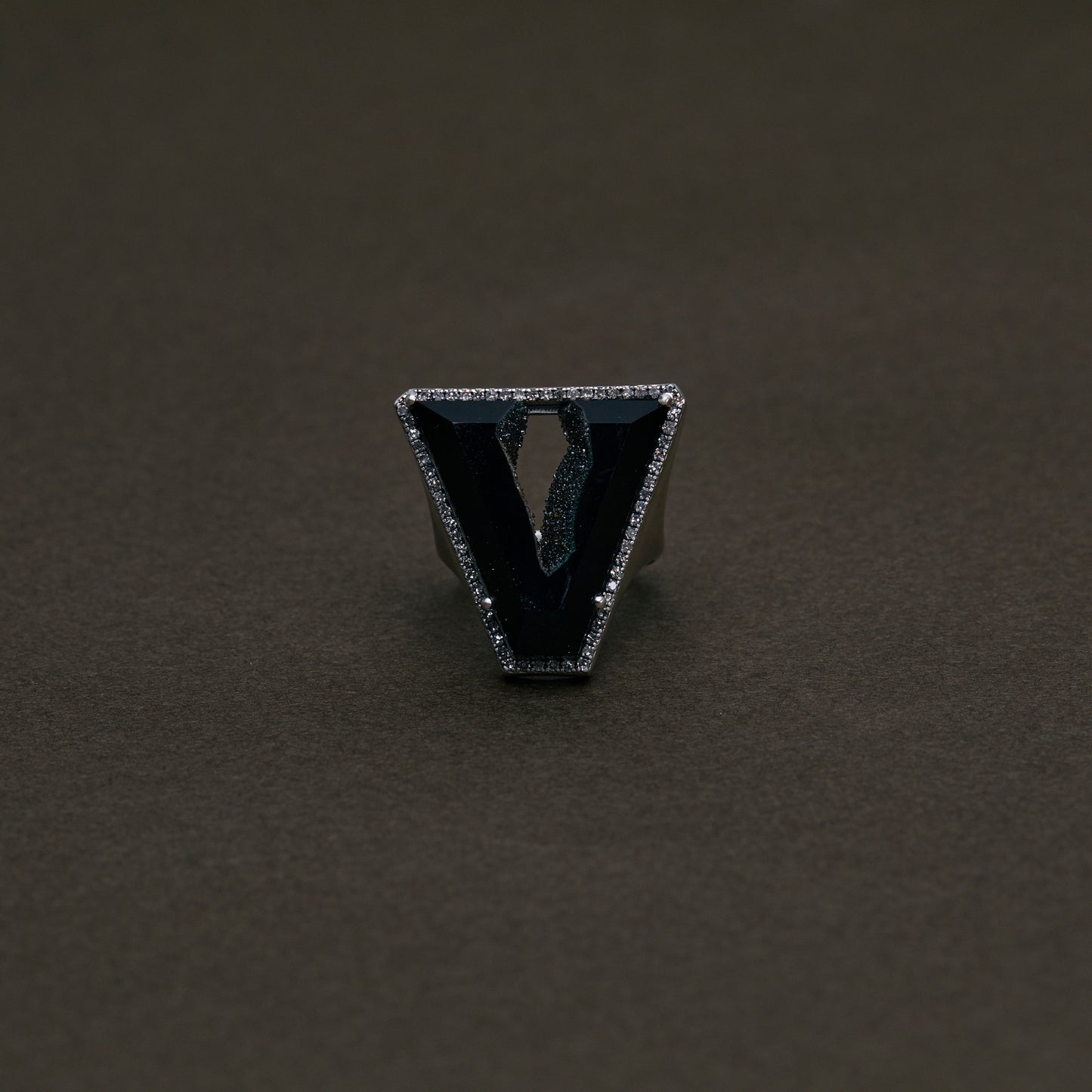 1381 Crystallized Onyx | One of a Kind Canan Ring