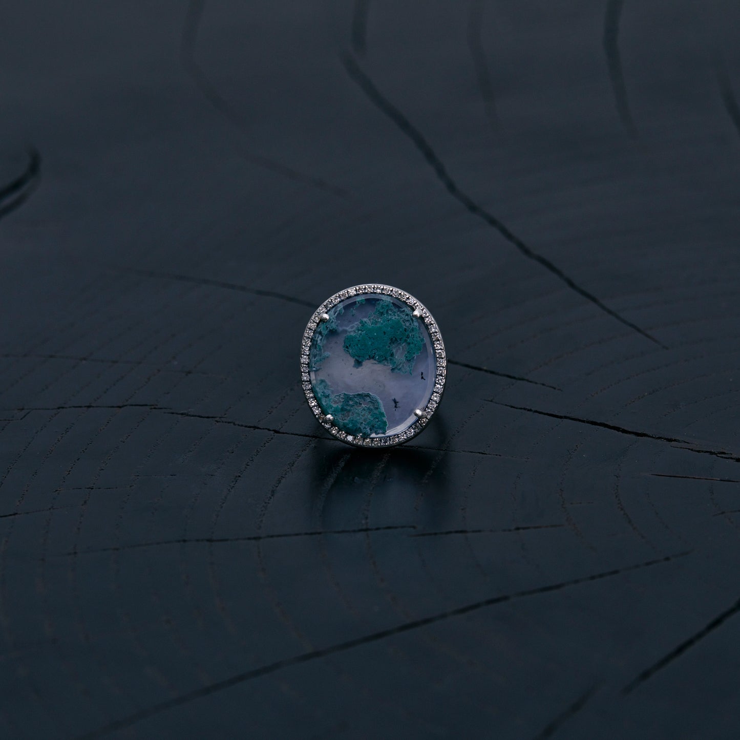 1396 Moss Agate | One of a Kind Canan Ring