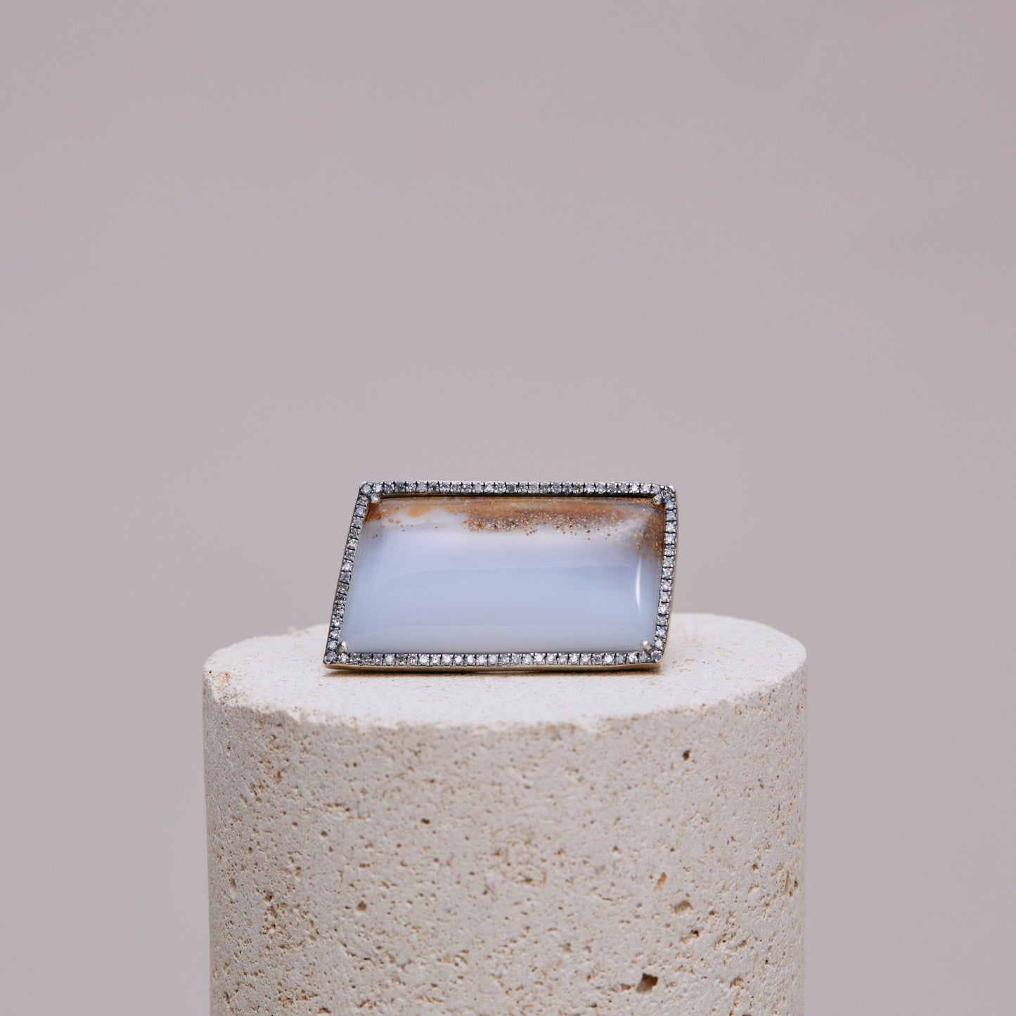 1402 Blue Chalcedony | One of a Kind Canan Ring
