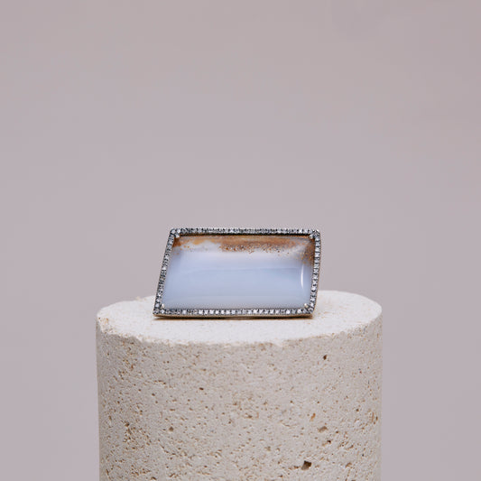 1402 Blue Chalcedony | One of a Kind Canan Ring