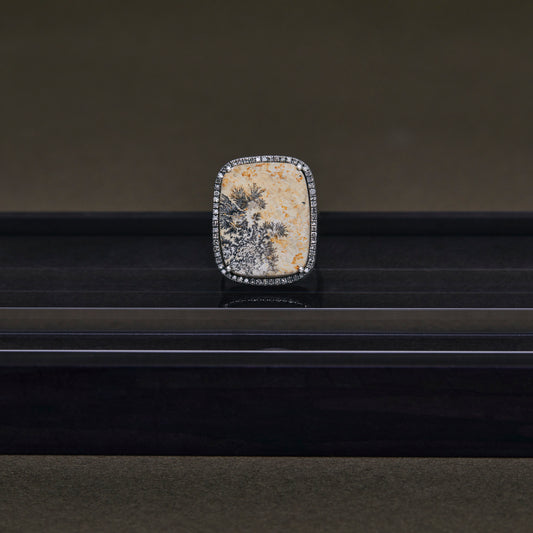 1406 Dendrite Jasper | One of a Kind Canan Ring