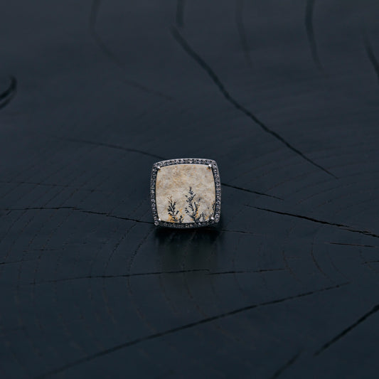 1407 Dendrite Jasper | One of a Kind Canan Ring