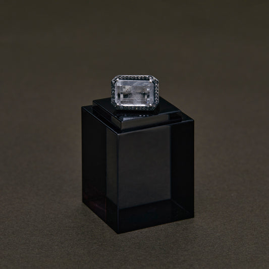 1411 Hematite in Quartz | One of a Kind Cana Pinky Ring