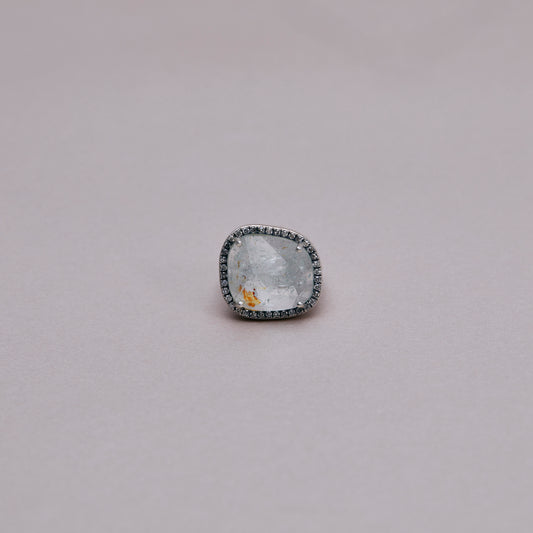 1417 Limonite Aquamarine | One of a Kind Cana Pinky Ring