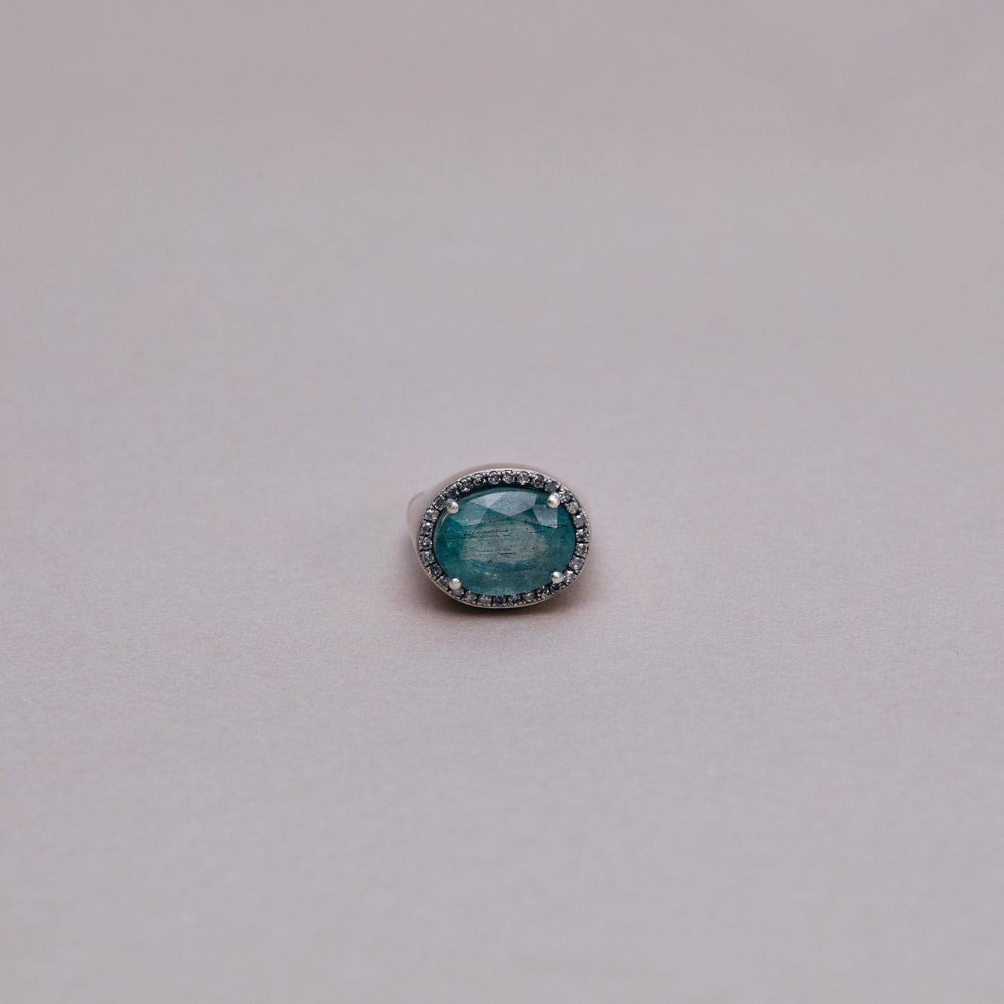 1436 Moss Aquamarine | Canan Pinky Ring