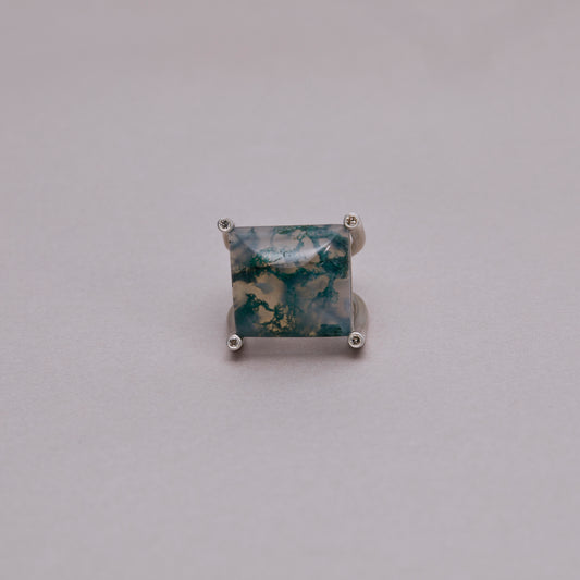 1444 Moss Agate | One of a Kind Nini Ring