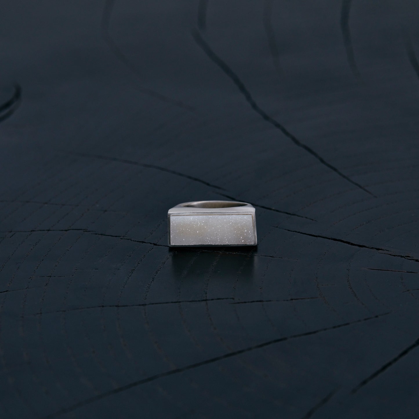 1452 Crystallized Agate | One of a Kind Gimel Ring