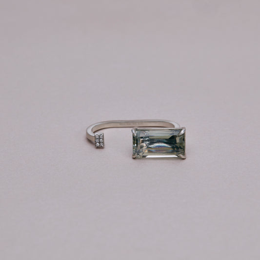 1464 Green Amethyst | One of a Kind Mare Ring