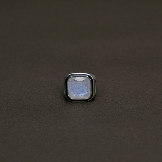 1481 Moonstone | One of a Kind Mibu Black Ring