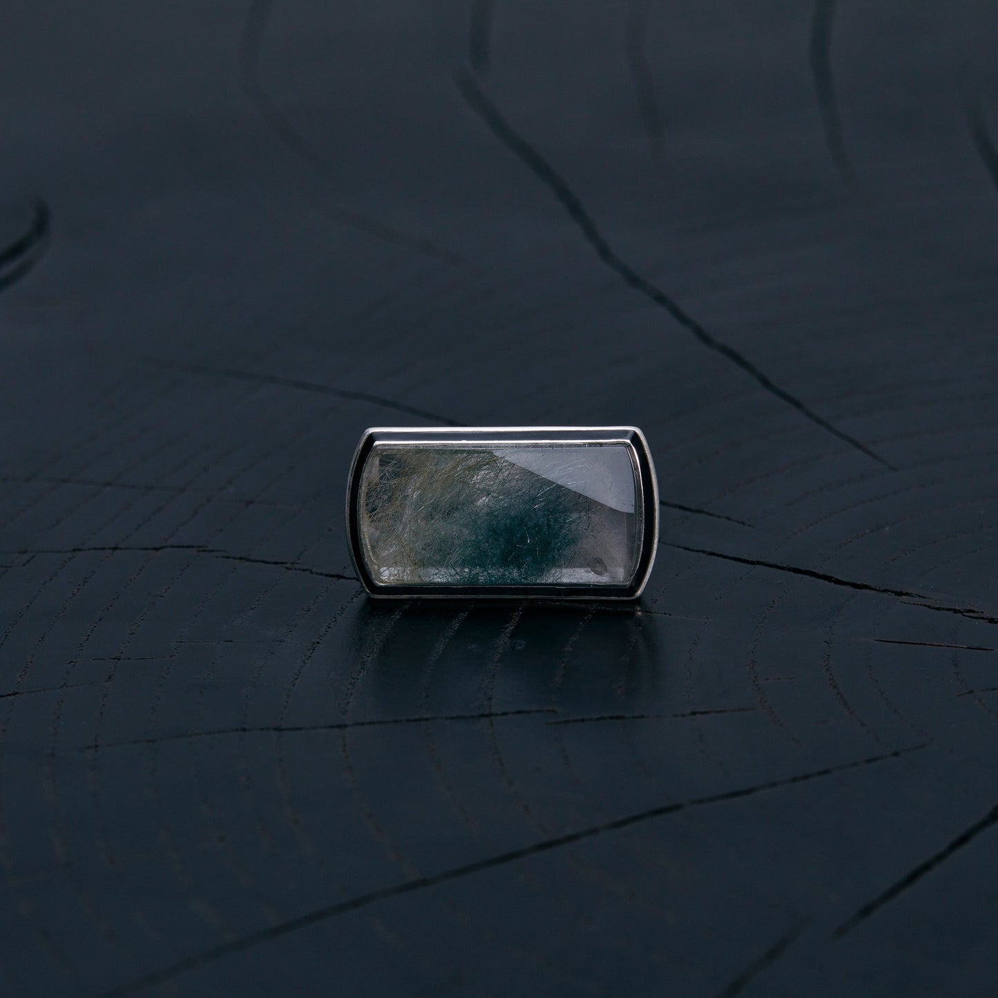1482 Garden Quartz | One of a Kind Mibu Black Ring