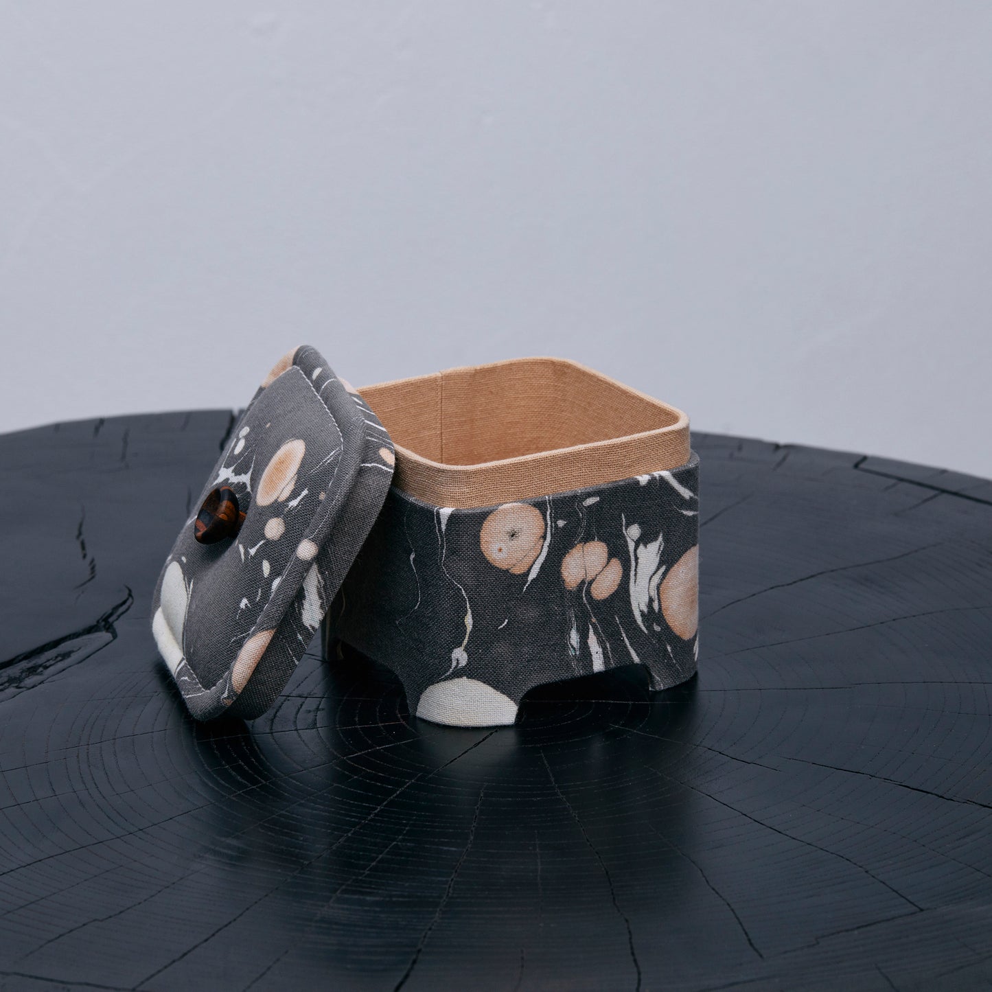 1516 Craft Boat JUBAKO Jewelry Box 1 tier | Marbling