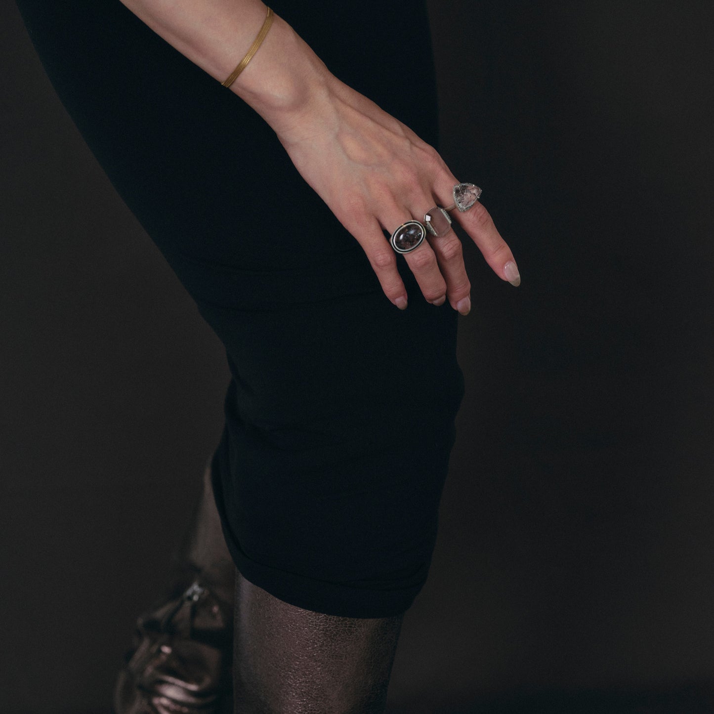 2037 Garden Quartz | One of a Kind Mib Black Ring