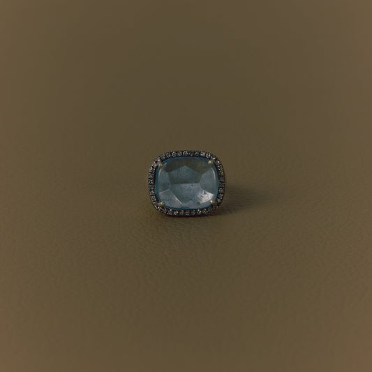 3098 Aquamarine | Canan Pinky Ring