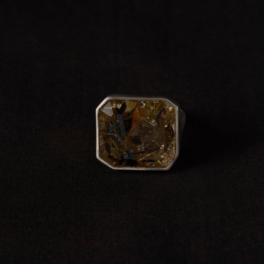2007 Rutilated Quartz | One of a Kind Gimel Ring