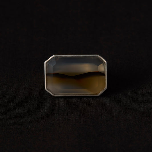 2010 Picture Agate | One of a Kind Gimel Ring