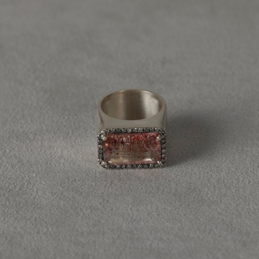 2024 Lepidocrocite in Quartz | Minya Pinky Ring