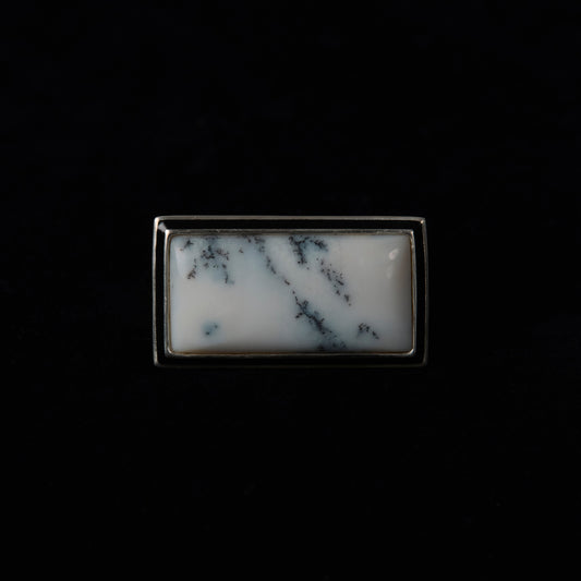 2042 Dendrite Opal | One of a Kind Mibu Black Ring
