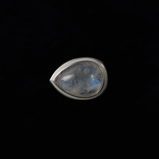 2050 Moon Stone | One of a Kind Mibu White Ring