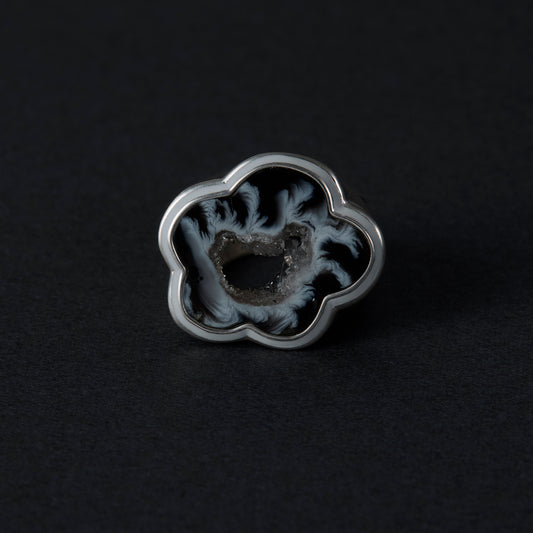 2052 Crystallized Agate | One of a Kind Mibu White Ring