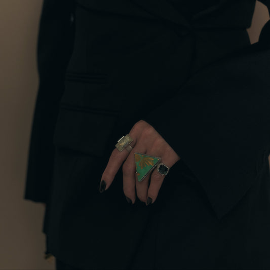 2195 Kutani porcelain 錦山窯 | One of a kind Canan Ring