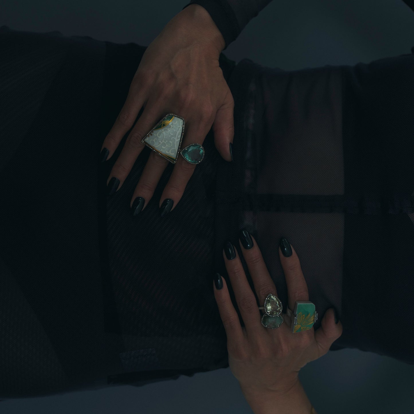 2217 Kutani porcelain 錦山窯 | One of a kind Adlin Ring