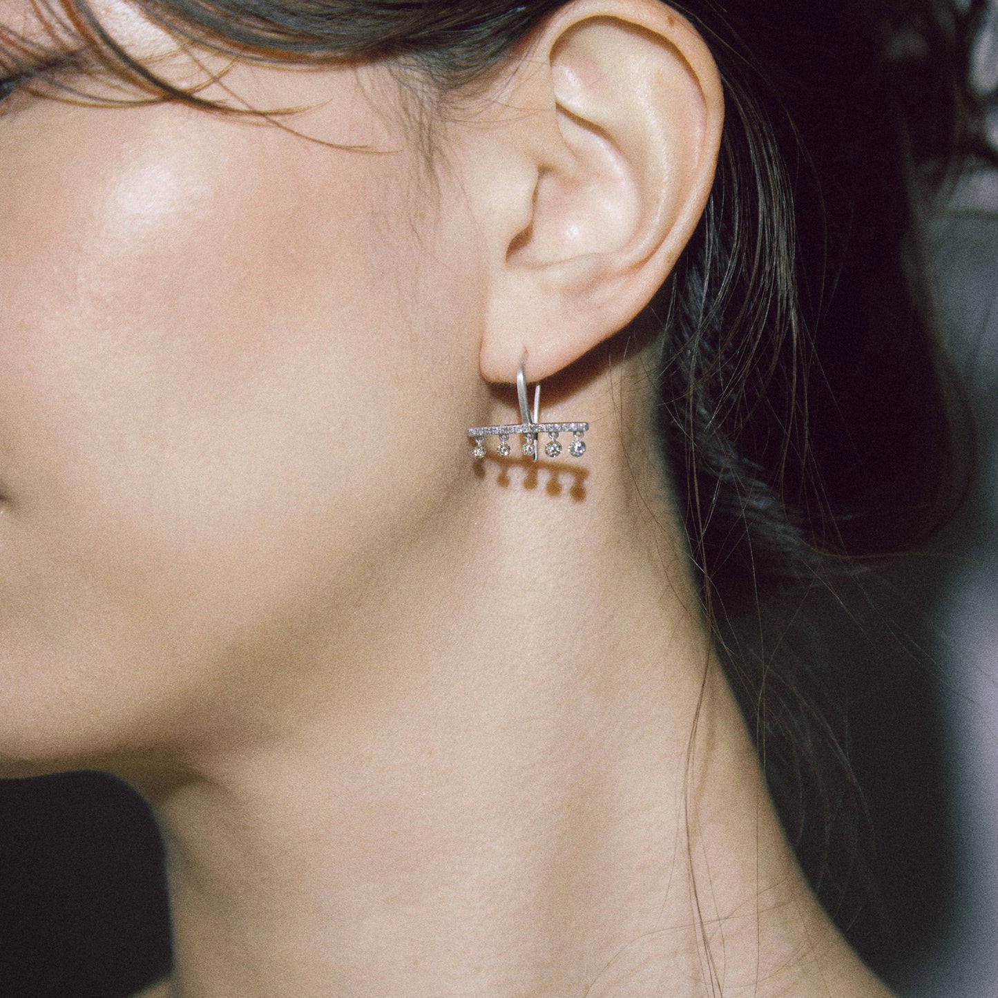 2221 Black Nuts Diamonds | Hannah Earring