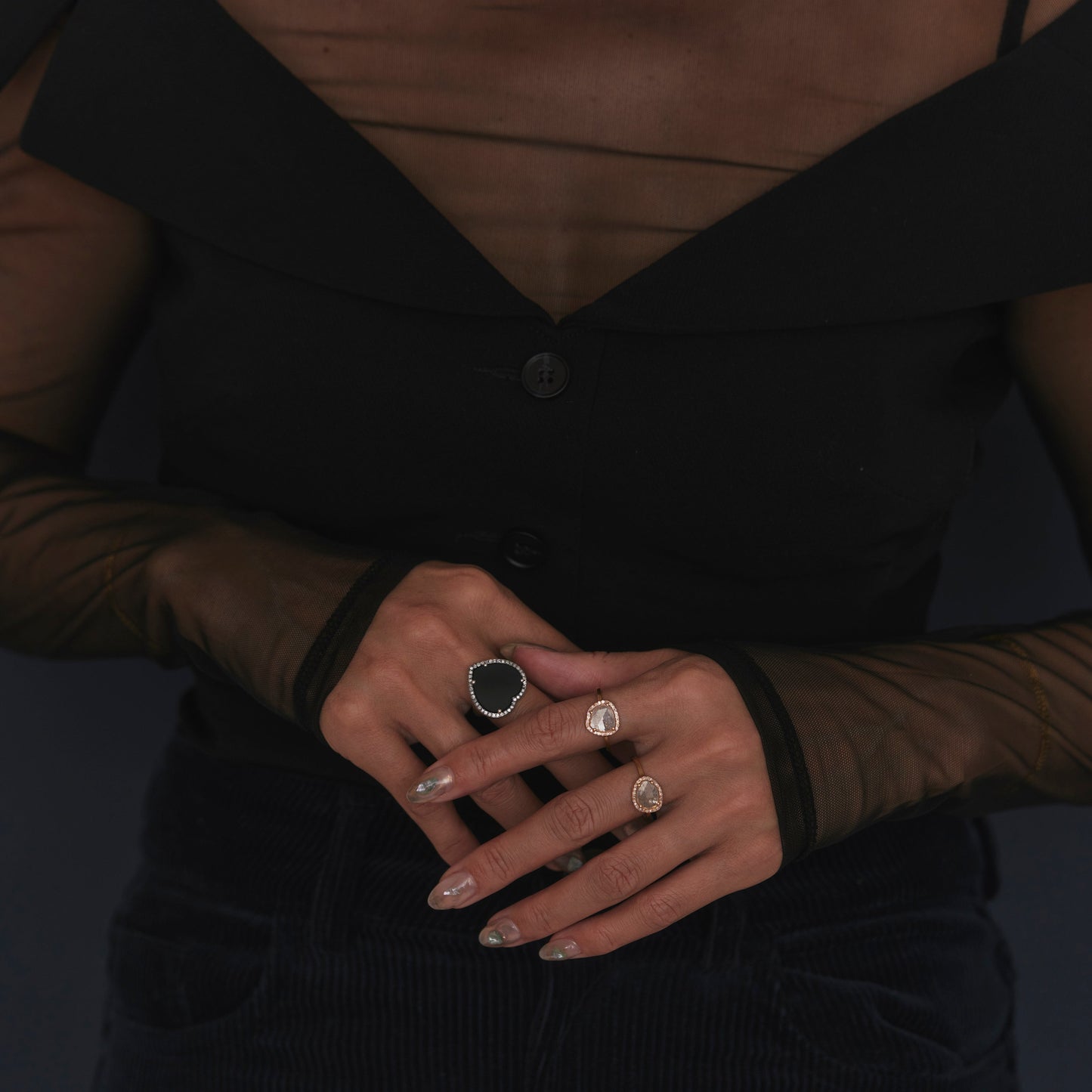 2260 Slice Diamond | K18YG One of a Elia Ring