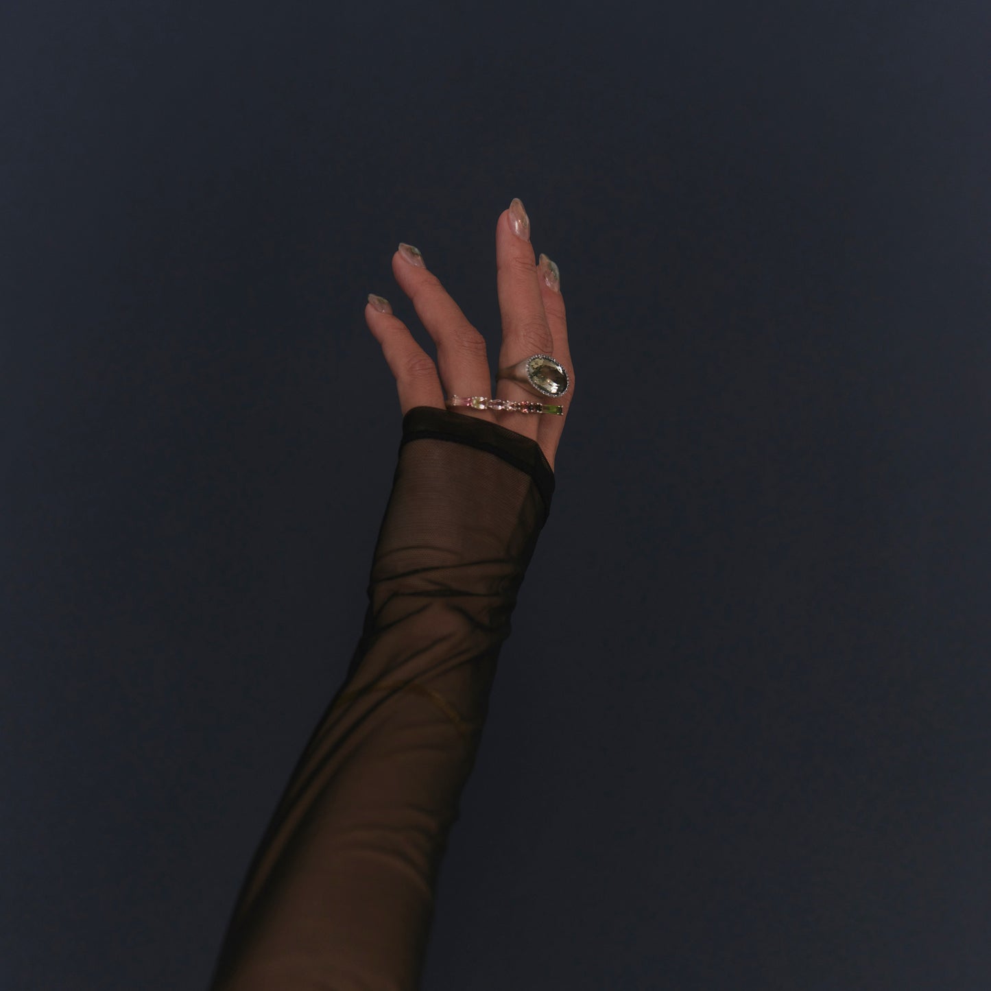 2265 Bi-color Tourmaline | Milena Double Ring