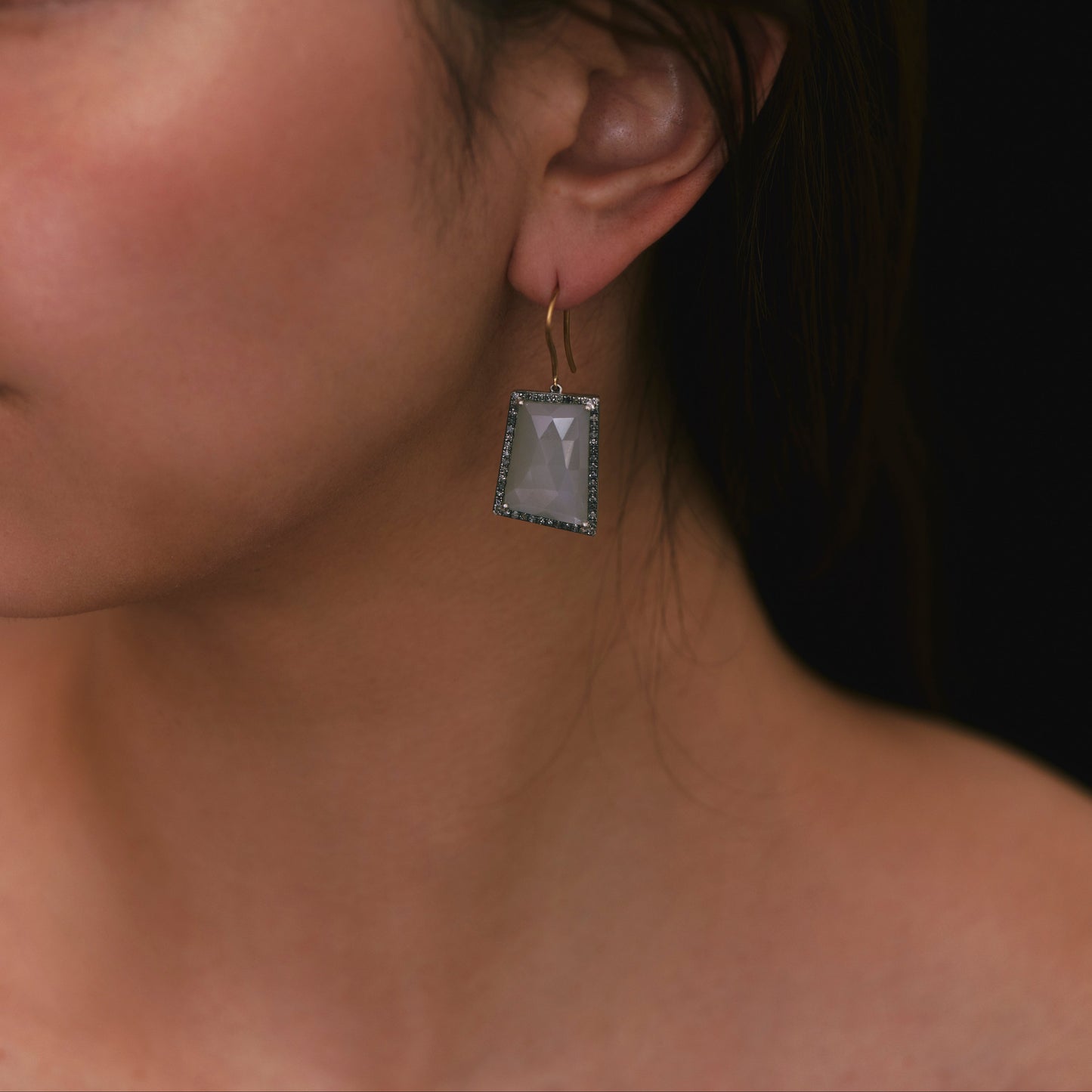 2276 Moon Stone | Neha Earrings