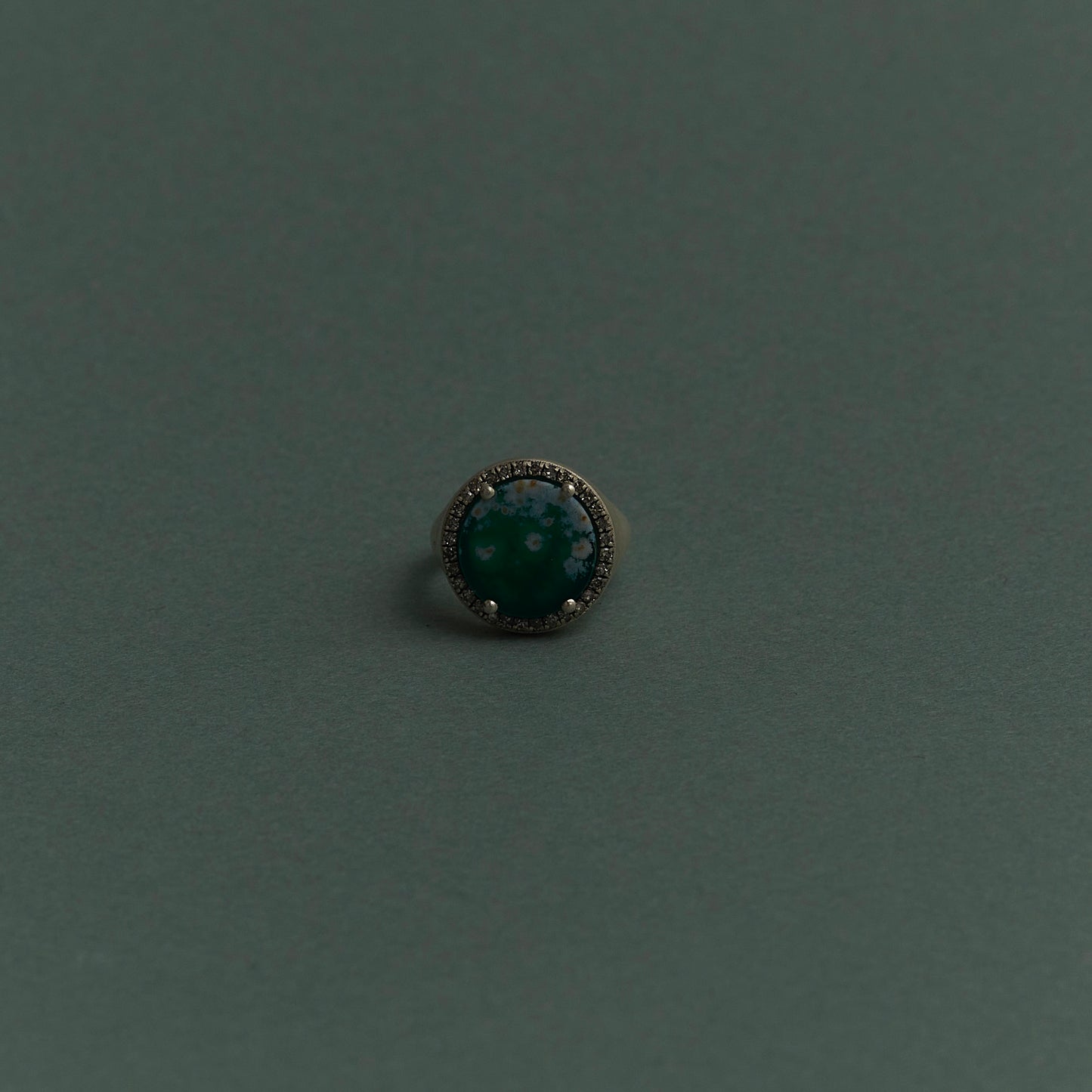 635 Leaf Agate |One of a Kind Canan Pinky Ring