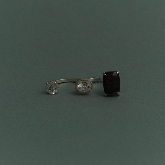 593 Seraphinite & White Topaz | Maria Ring