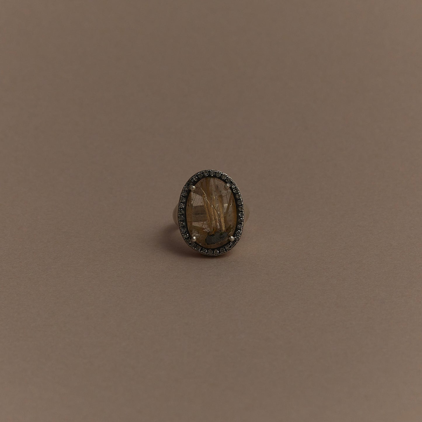 563 Gold Rutilated Quartz | One of a Kind Canan Pinky Ring