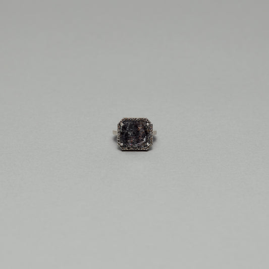 848 Rock Crystal with Tourmaline | One of a Kind Reni Ring