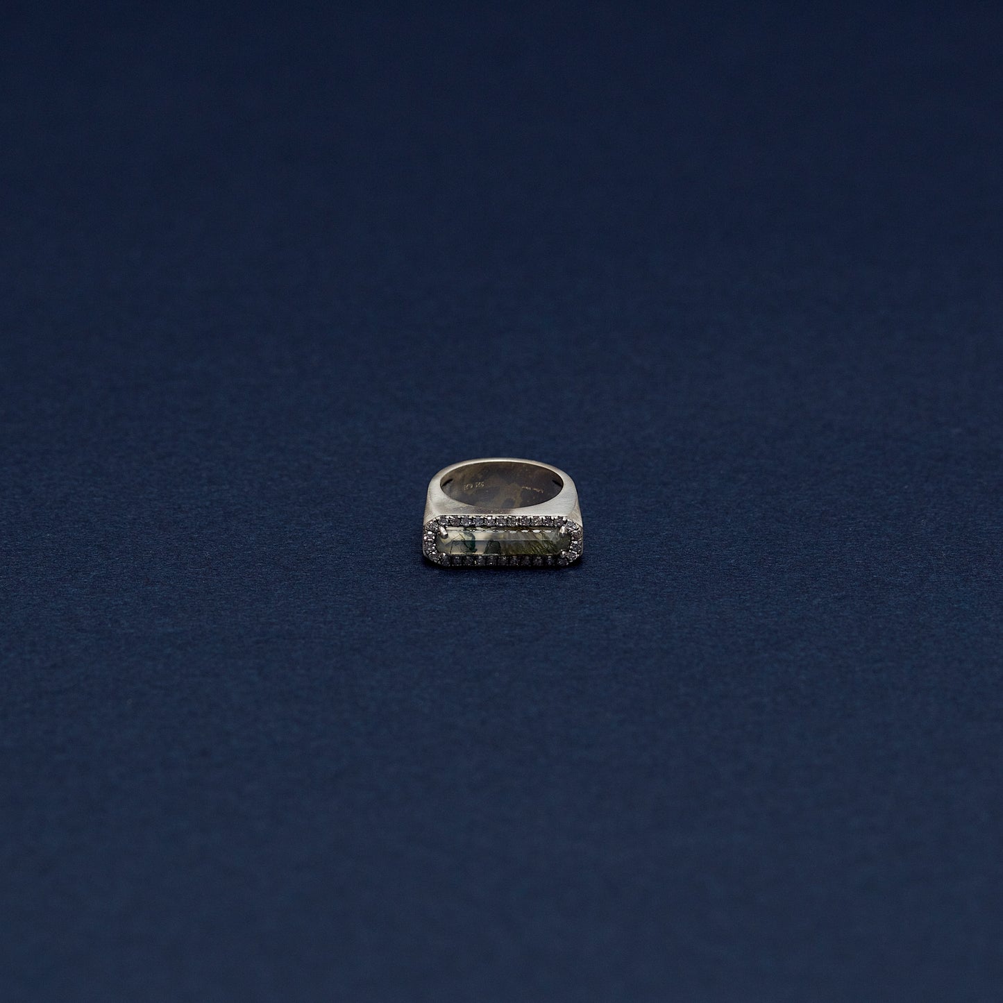 897 Moss Agate | One of a Kind Minya Pinky Ring