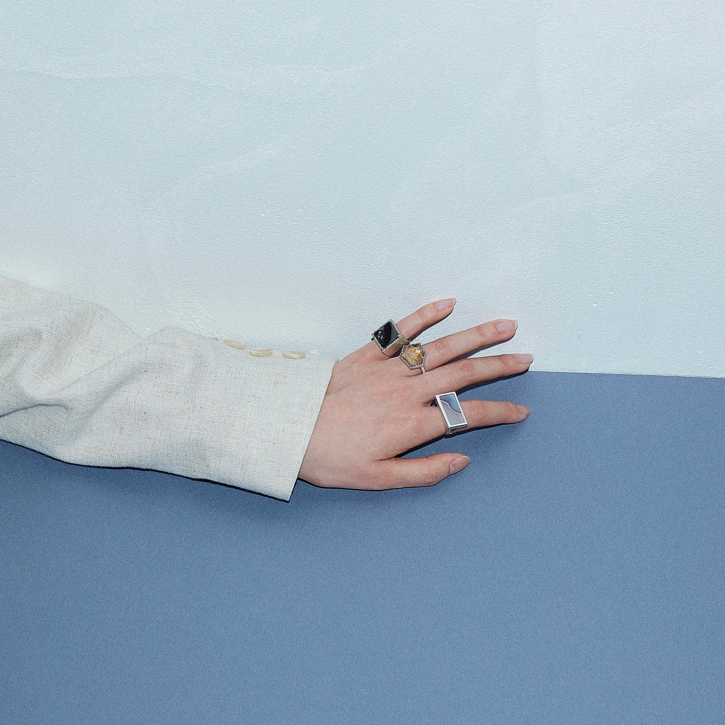 893 Picture Agate | One of a Kind Minya Pinky Ring