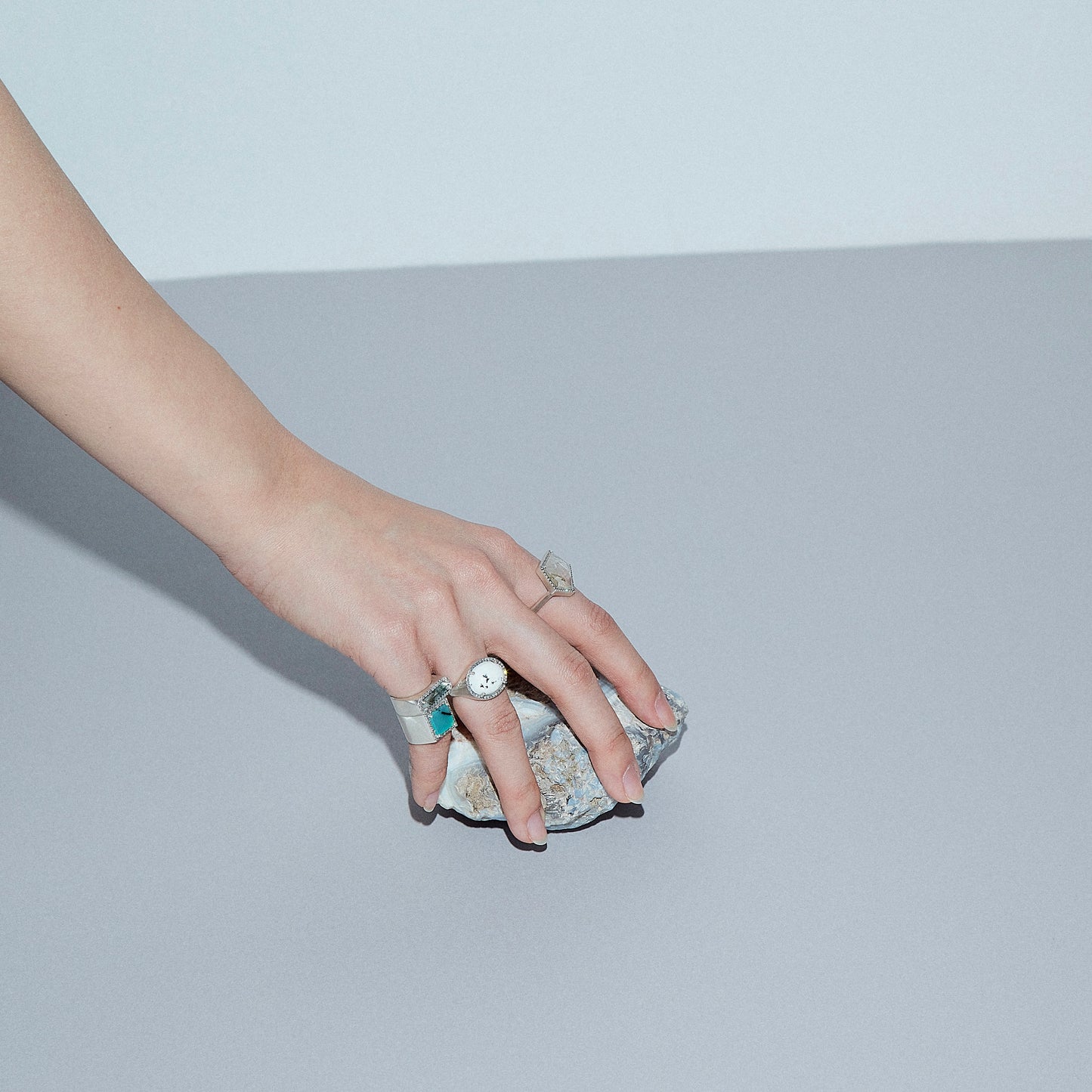 897 Moss Agate | One of a Kind Minya Pinky Ring