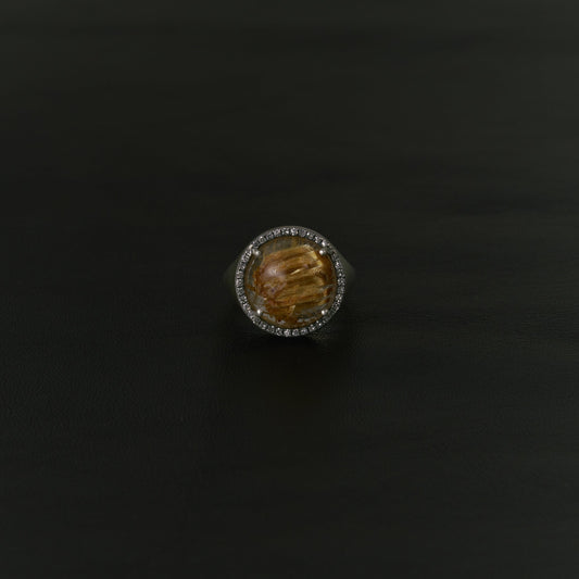 2565 Rutilated Quartz | One of Kind Canan Ring