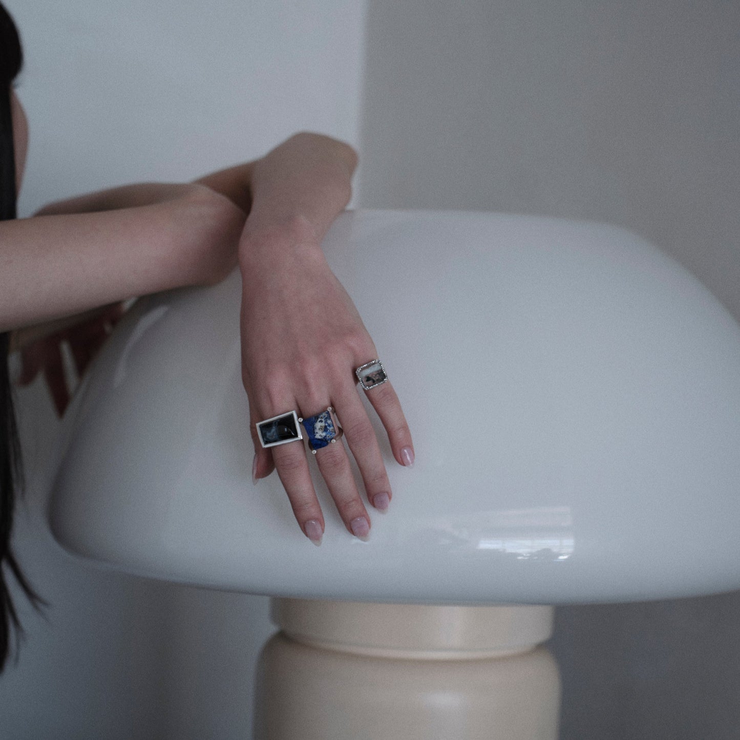 1593 Moss Agate | One of a Kind Canan Pinky Ring