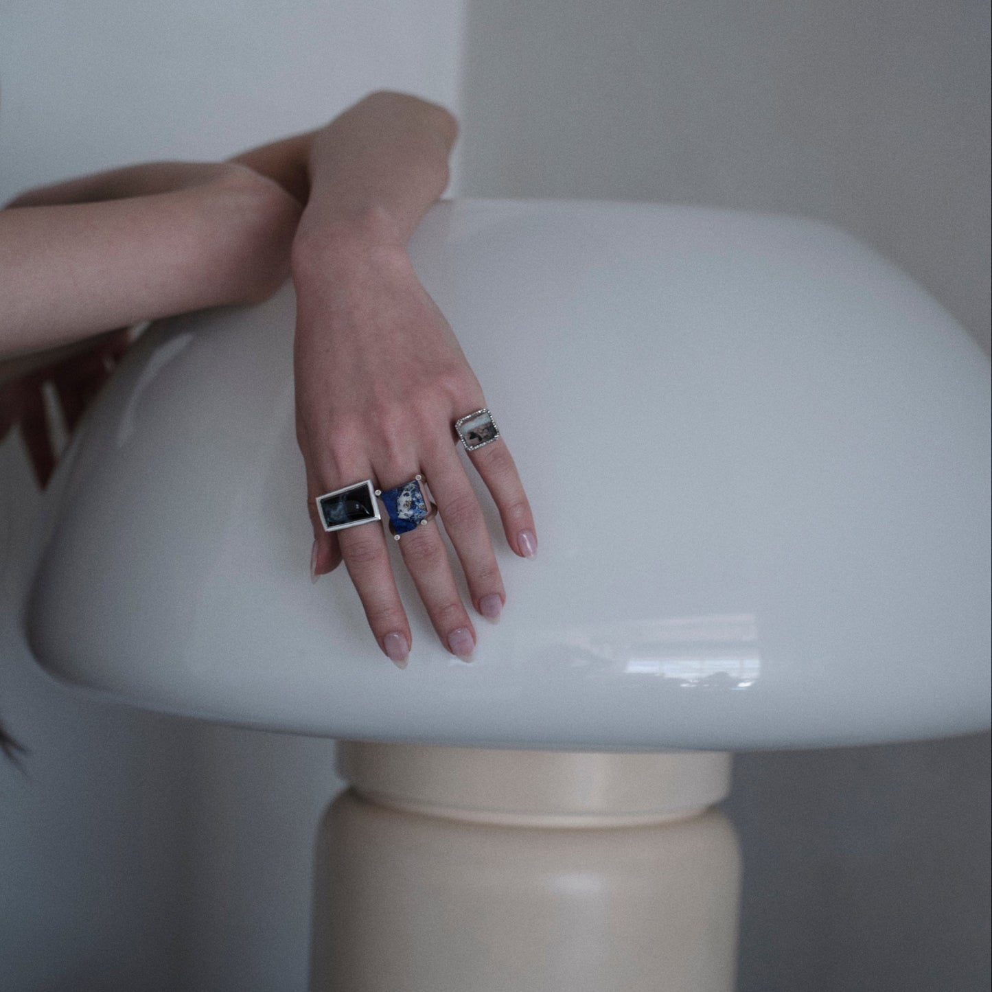 1658 Pietersite | One of a Kind Mib White Ring