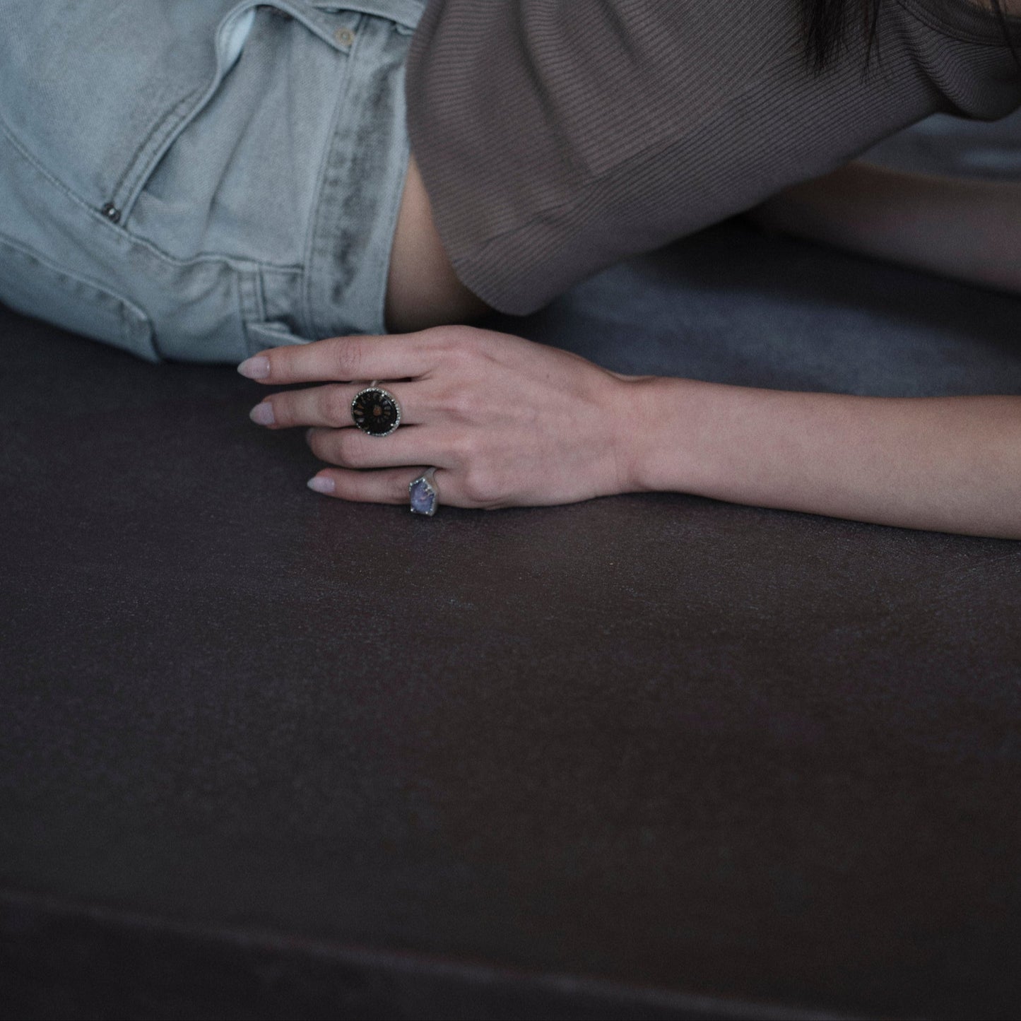 1618 Ammonite | One of a Kind Reni Ring
