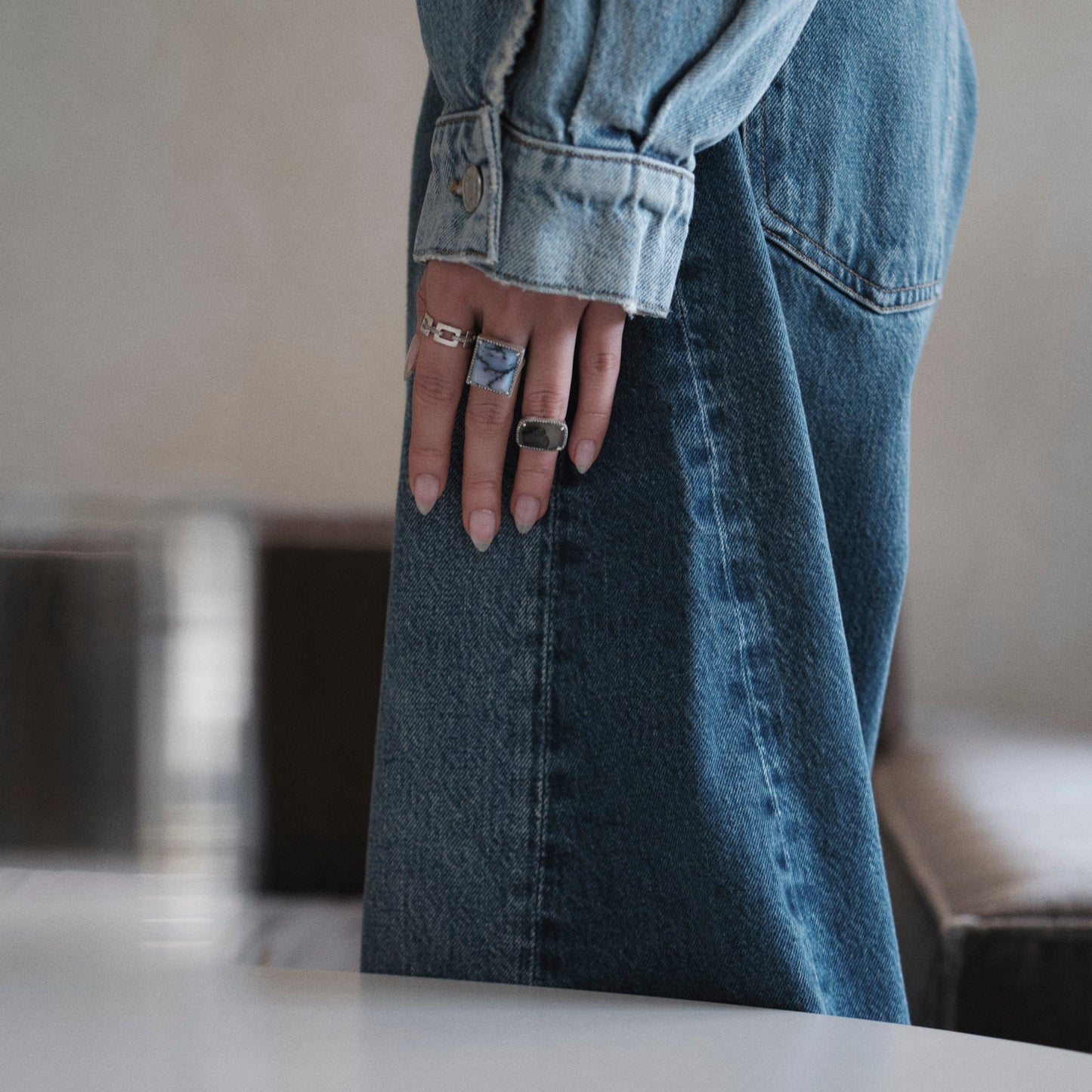 1562 Dendrite Agate | One of a Kind Canan Ring