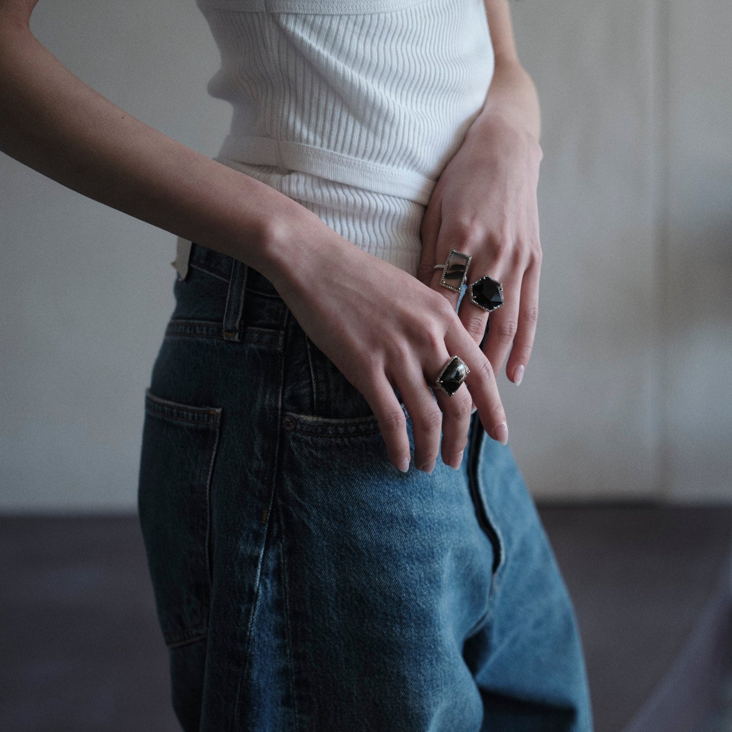 1571 Black Tourmaline | One of a Kind Canan Ring