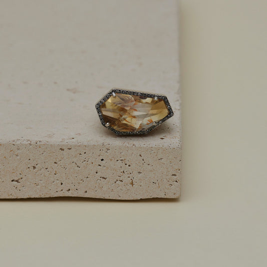 1535Limonite in Citrine | One of a Kind Canan Ring