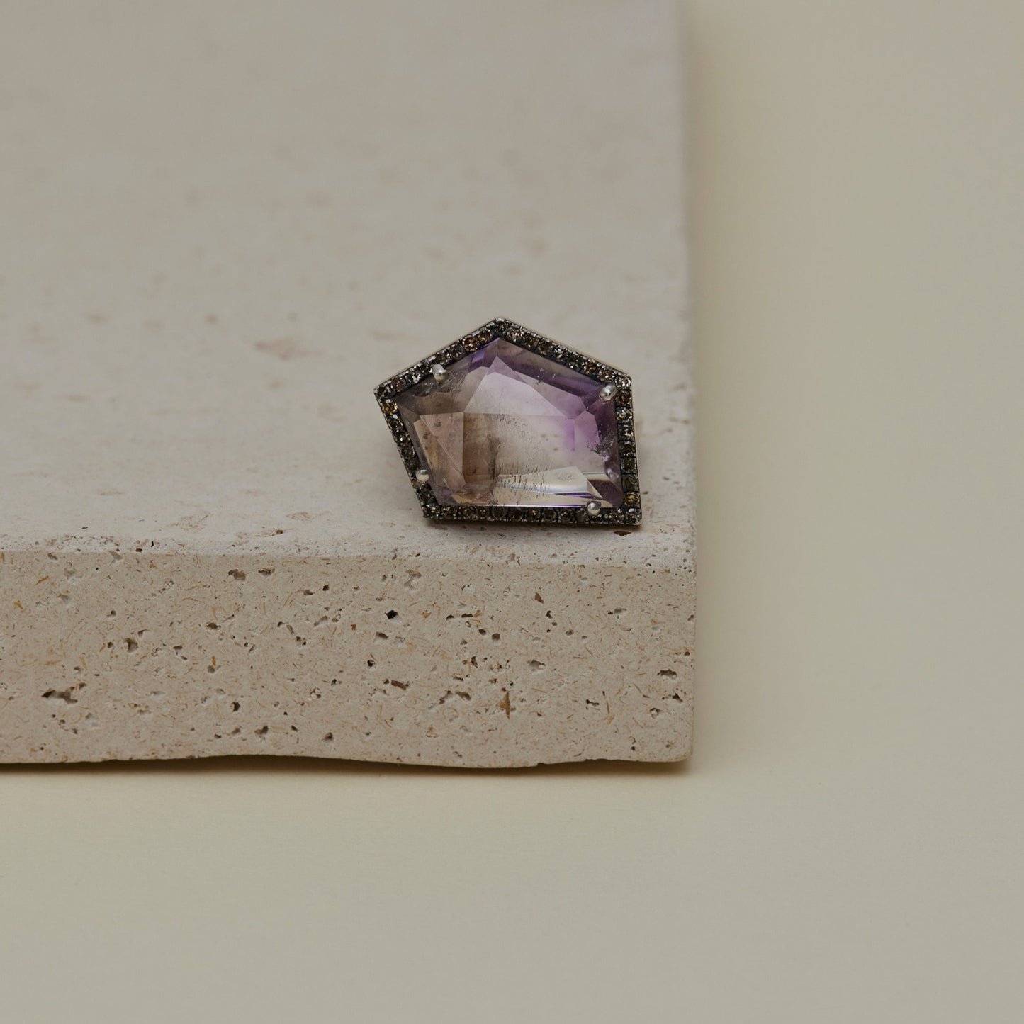 1607 Amethyst Elestial | One of a Kind Reni Ring