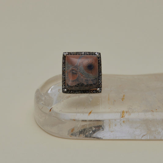 1621  Orbicular Jasper | One of a Kind Reni Ring