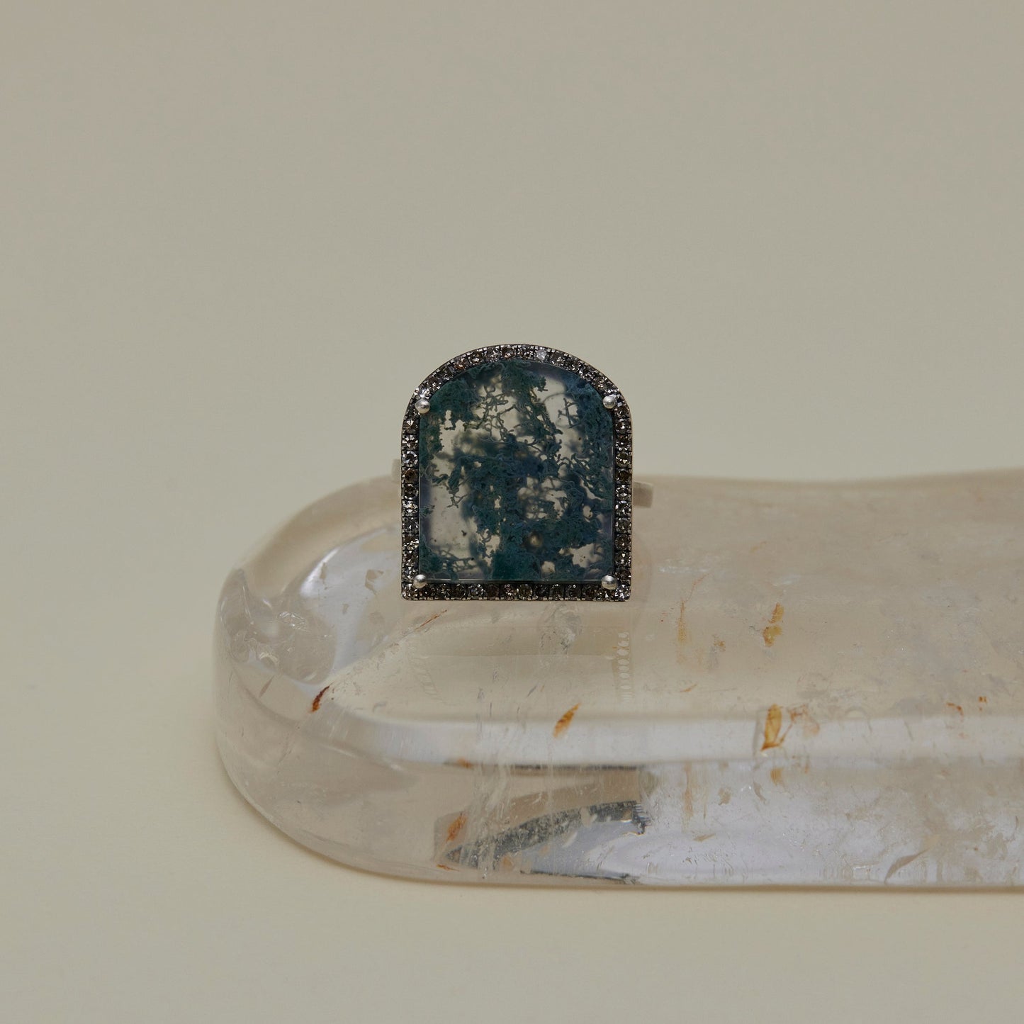 1617 Moss Agate | One of a Kind Reni Ring