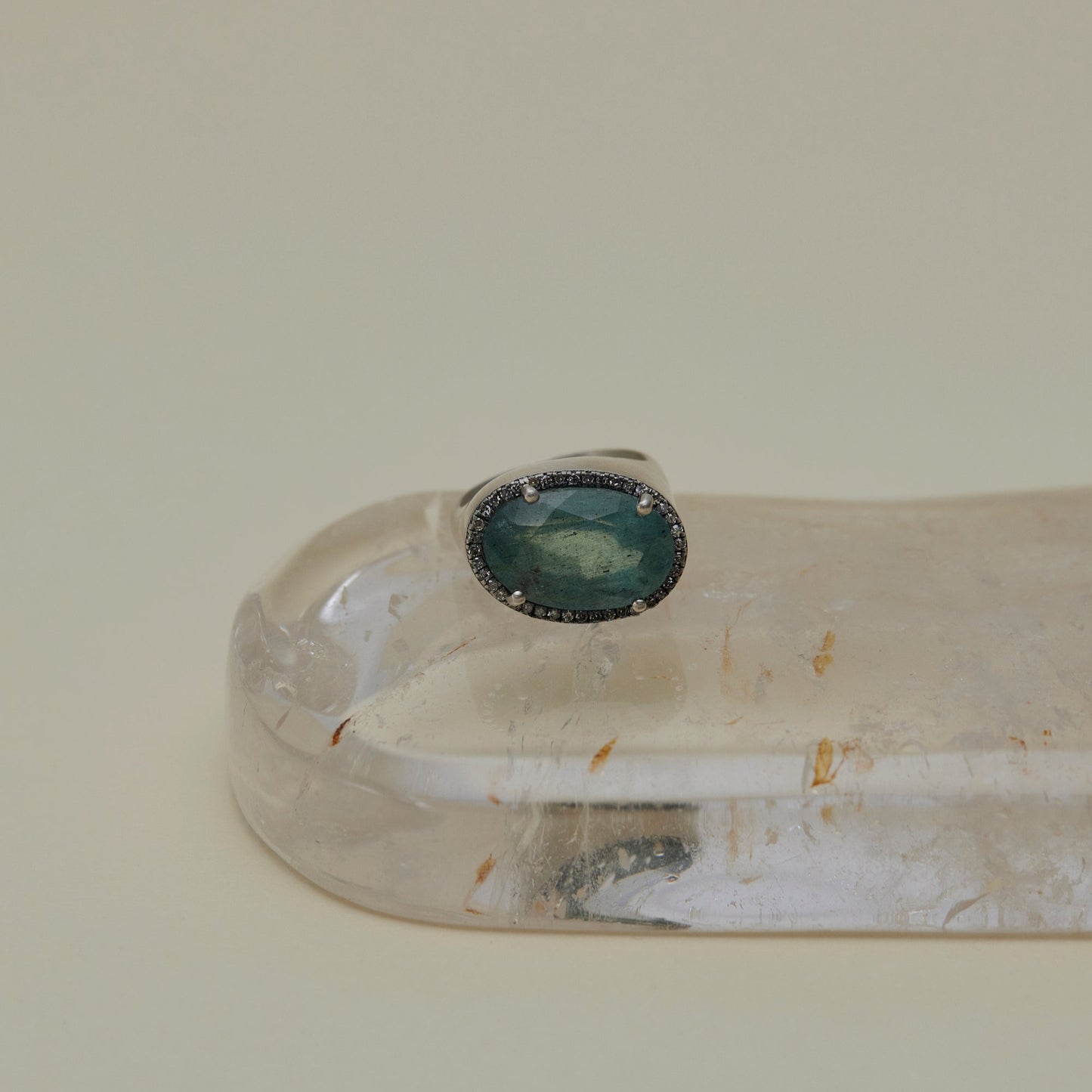 1583 Moss Aquamarine | One of a Kind Canan Pinky Ring